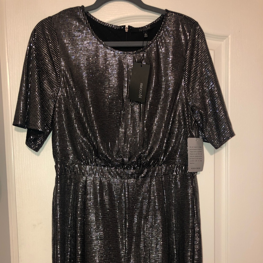 Women’s Silver Metallic Romper